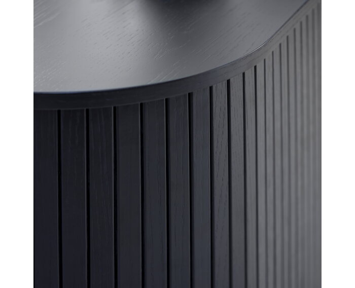 TV meubel Nola eikenhout 180 cm - Zwart