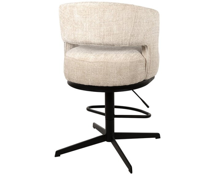 Barstoel Bruce draaipoot 360 verstelbaar - Cremona Natural