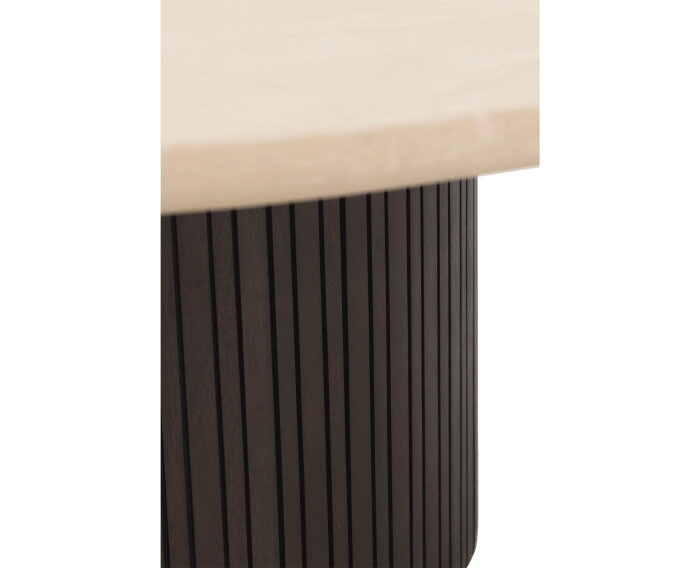 Coffee table Maroon round,35x&Oslash;90 cm, mahogany + mortex