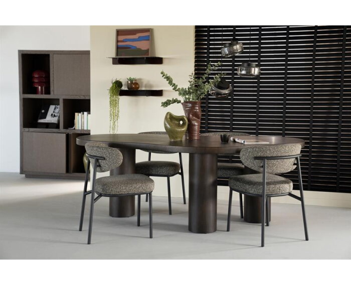 Eettafel Bobbie 215x110cm - bruin | Eleonora