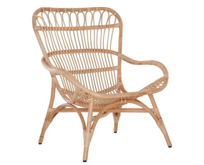 Lounge chair&nbsp;Catania,95x75x80 cm, Natural rattan