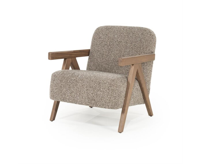 Fauteuil Francis - taupe | Eleonora