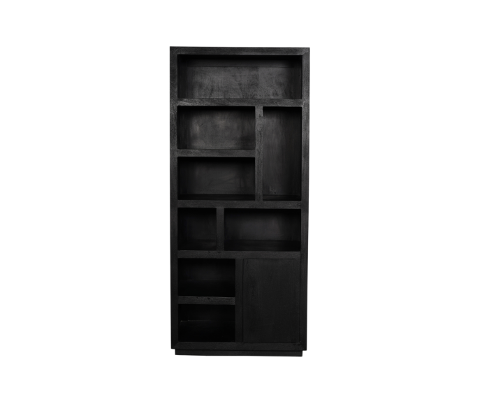 Boekenkast Brussel Black | 5 vakken - 2 deuren