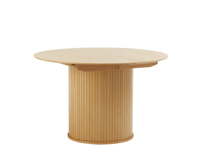 Eettafel Nola rond uitschuifbaar Ø120-167 cm eiken - Naturel