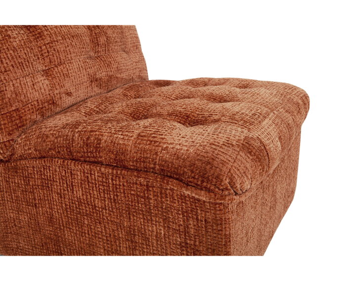 MUST Living fauteuil Liberty - Glamour cinnamon - 75x67x85 cm