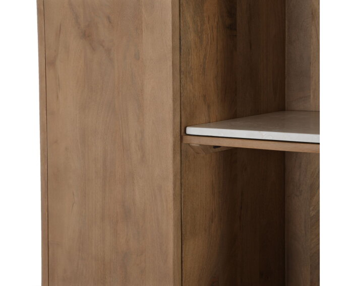 Inglegplank Vakkenkast Dallas Beige Marmer Set van 2