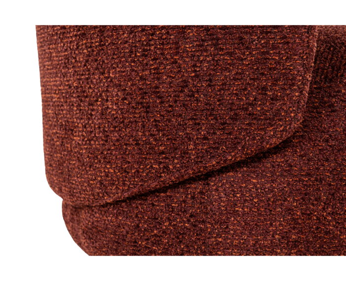 SEVN Lieke fauteuil draaibaar - Rond en compact - Rhapsody 10 Burnt Brick - 93x90x79 cm