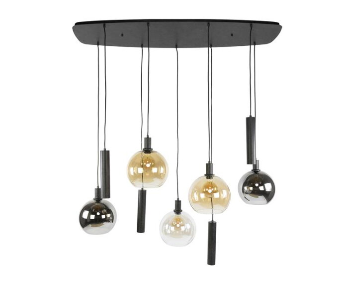 Hanglamp Sfera Tricolore 5+4L - Artic zwart