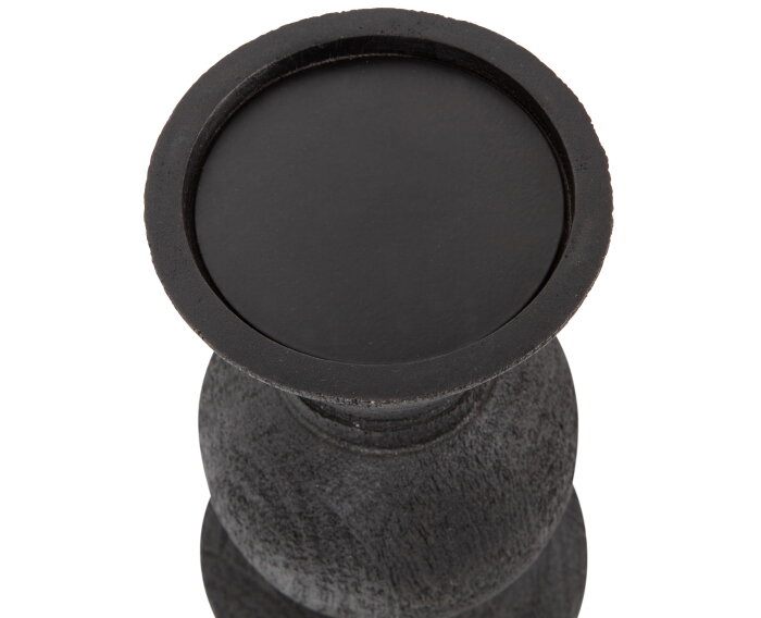 Prem Kandelaar Mango Hout Zwart - WOOOD Exclusive