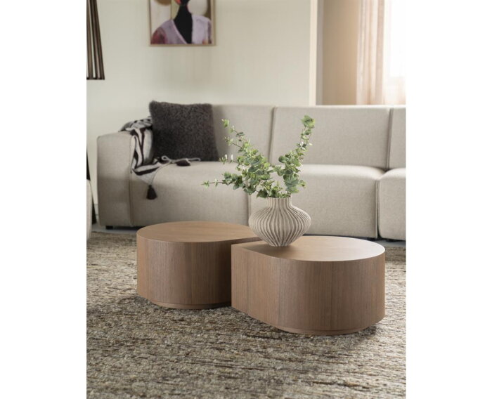 Bijzettafel Jules 55x55cm - bruin | Eleonora