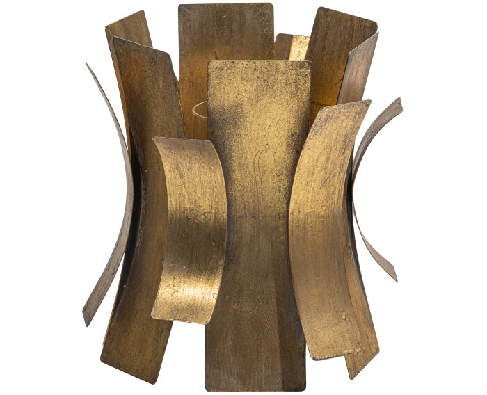 Course Windlicht Metaal Antique Brass - BePureHome