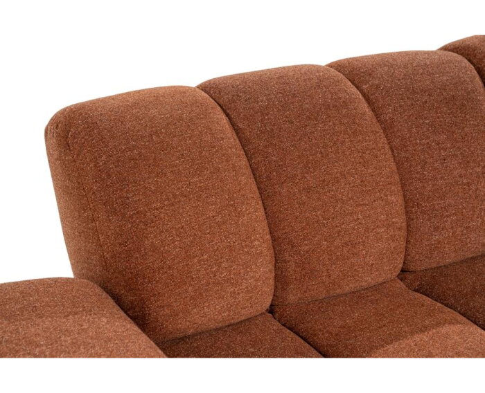 SEVN Hel&egrave;ne 2-zitsbank Rhapsody Burnt Brick - 252x107 cm- Zelf samen te stellen
