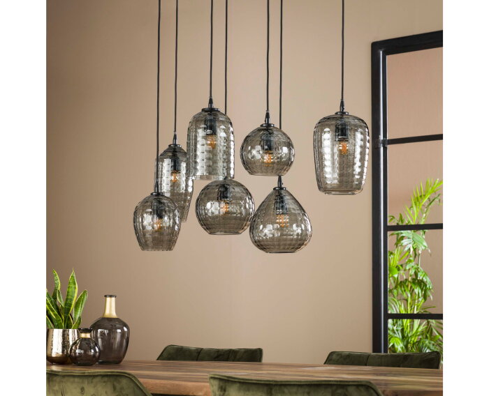 Hanglamp Hexagon | 7 lampen