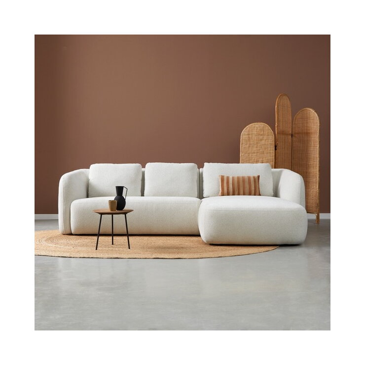 PEPP Cloud bank met ronde vormen en chaise longue in een warme zithoek